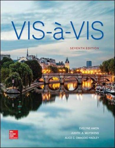Vis-à-vis: Beginning French (Student Edition)