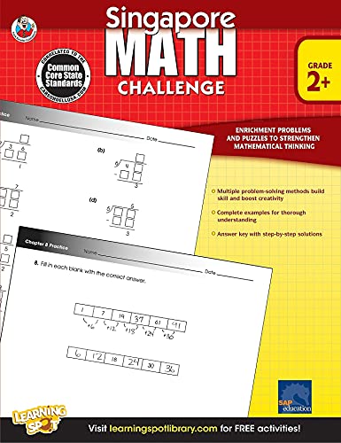 Singapore Math | Common Core Challenge Workbook | 2nd–5th Grade 352pgs